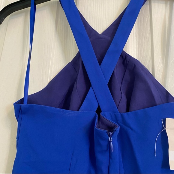 NWT Fame and Partners Blue Halter Dress - Picture 4 of 5